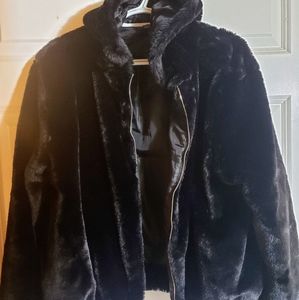 Faux fur jacket
